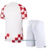 Conjunto (Camiseta+Pantalón Corto) Croacia Primera Equipación Mundial 2022 - Niño